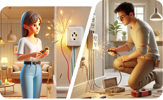 Usuarios buscando solucionar problemas de electricidad